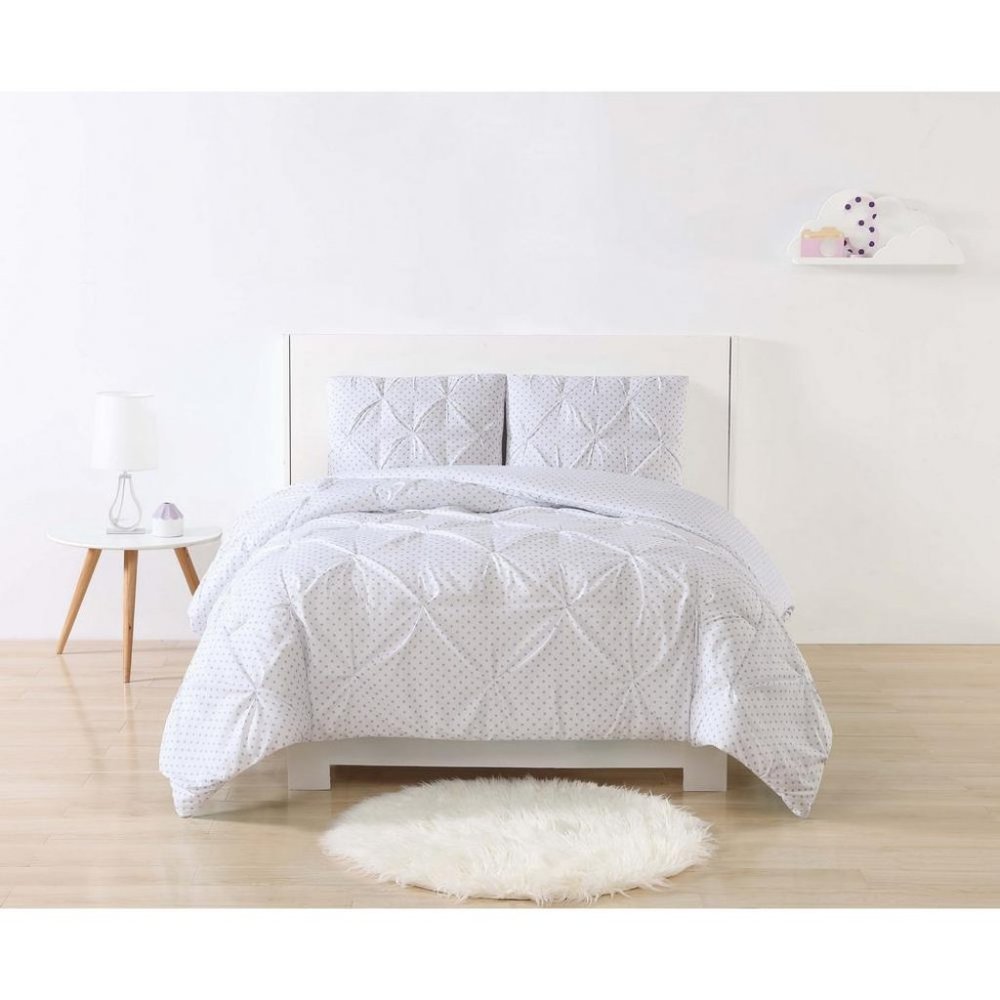 Anytime 2-Piece Purple Twin XL Duvet Cover Set